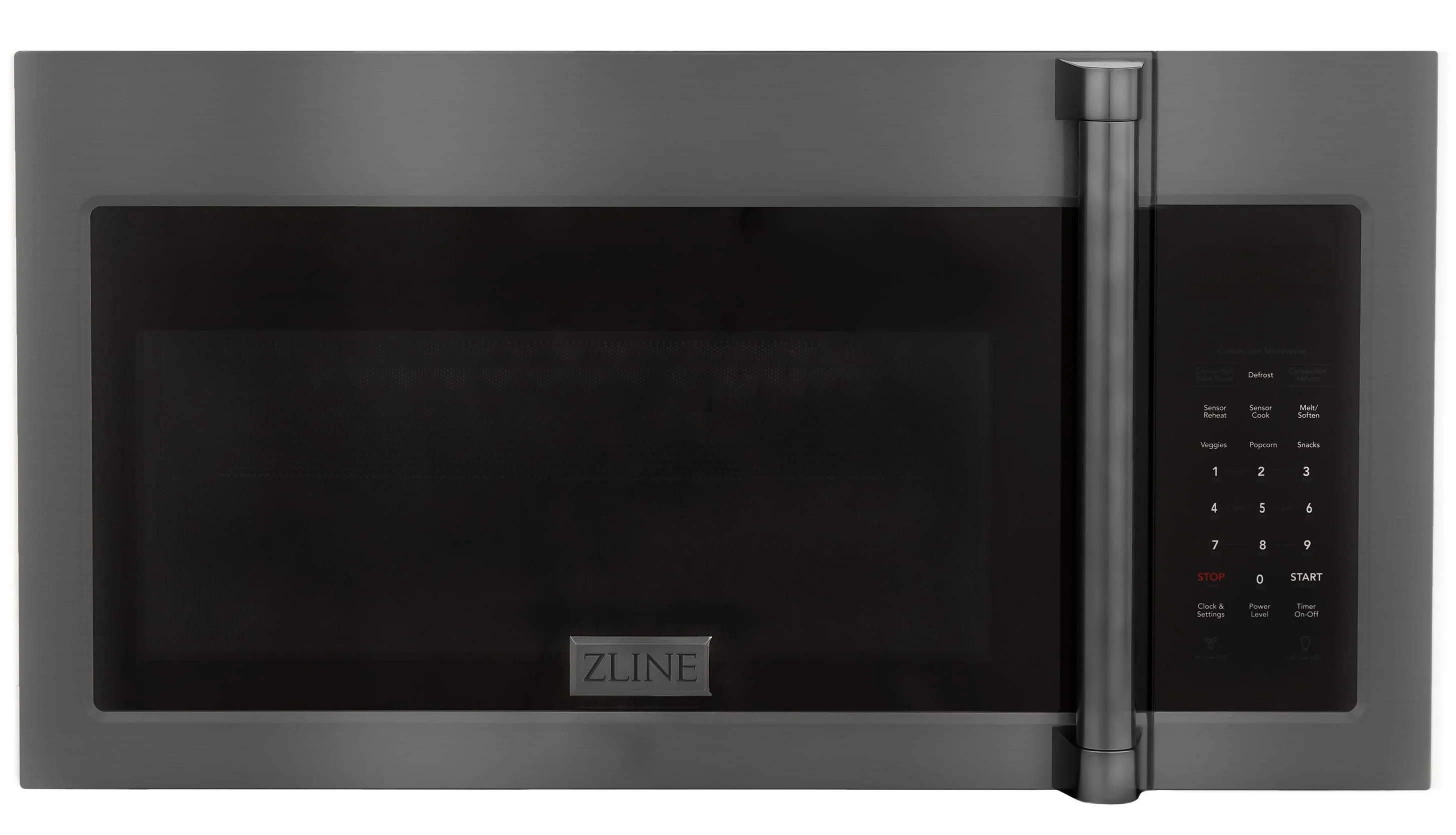 ZLINE Over the Range Convection Microwave Oven in Black Stainless Steel with Traditional Handle and Sensor Cooking, MWO-OTR-H-30-BS - Inhomebuy