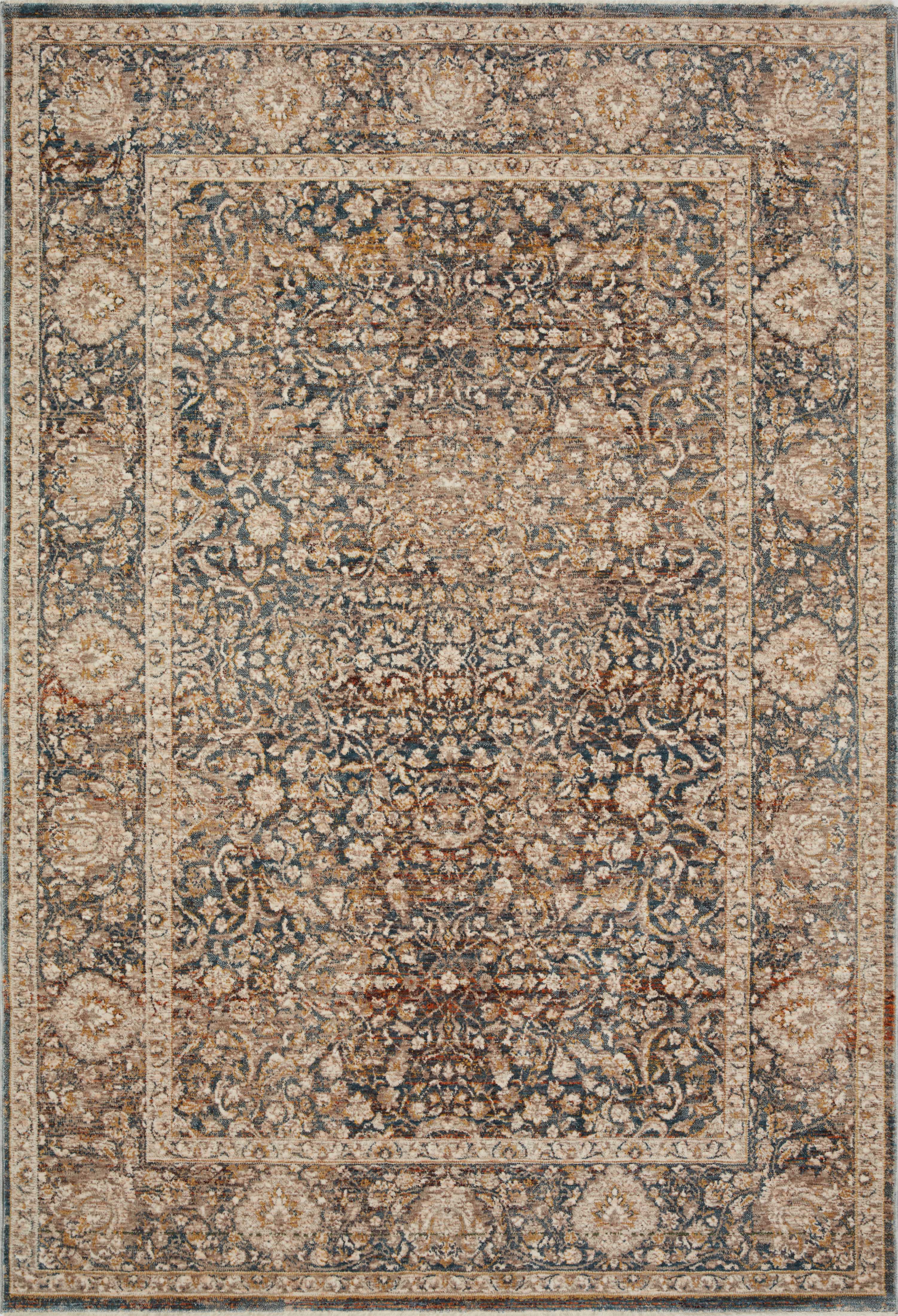 Loloi Rugs Lourdes Collection Rug in Charcoal, Ivory - 11'6