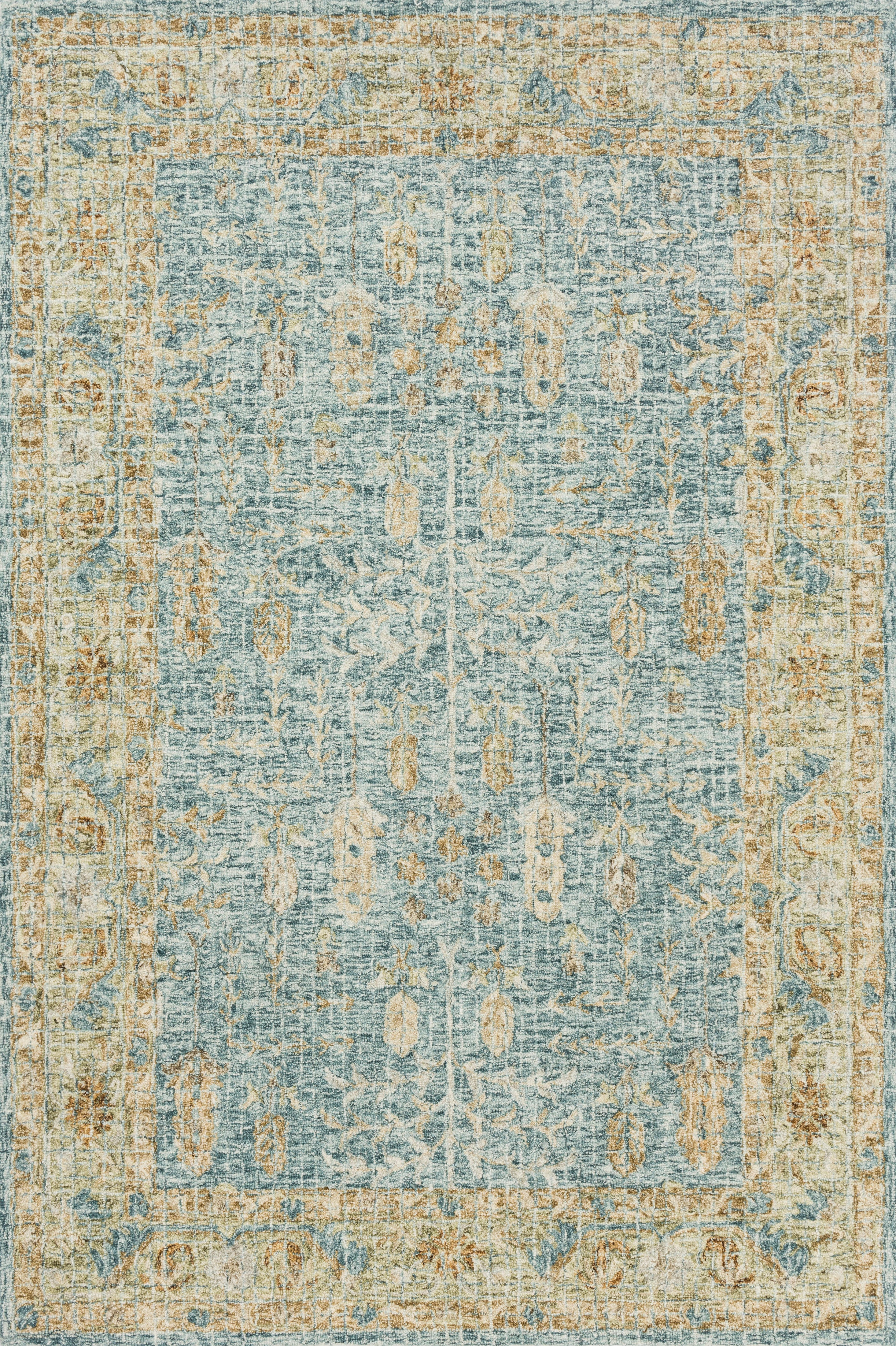 Loloi Rugs Julian Collection Rug in Blue, Gold - 12'0