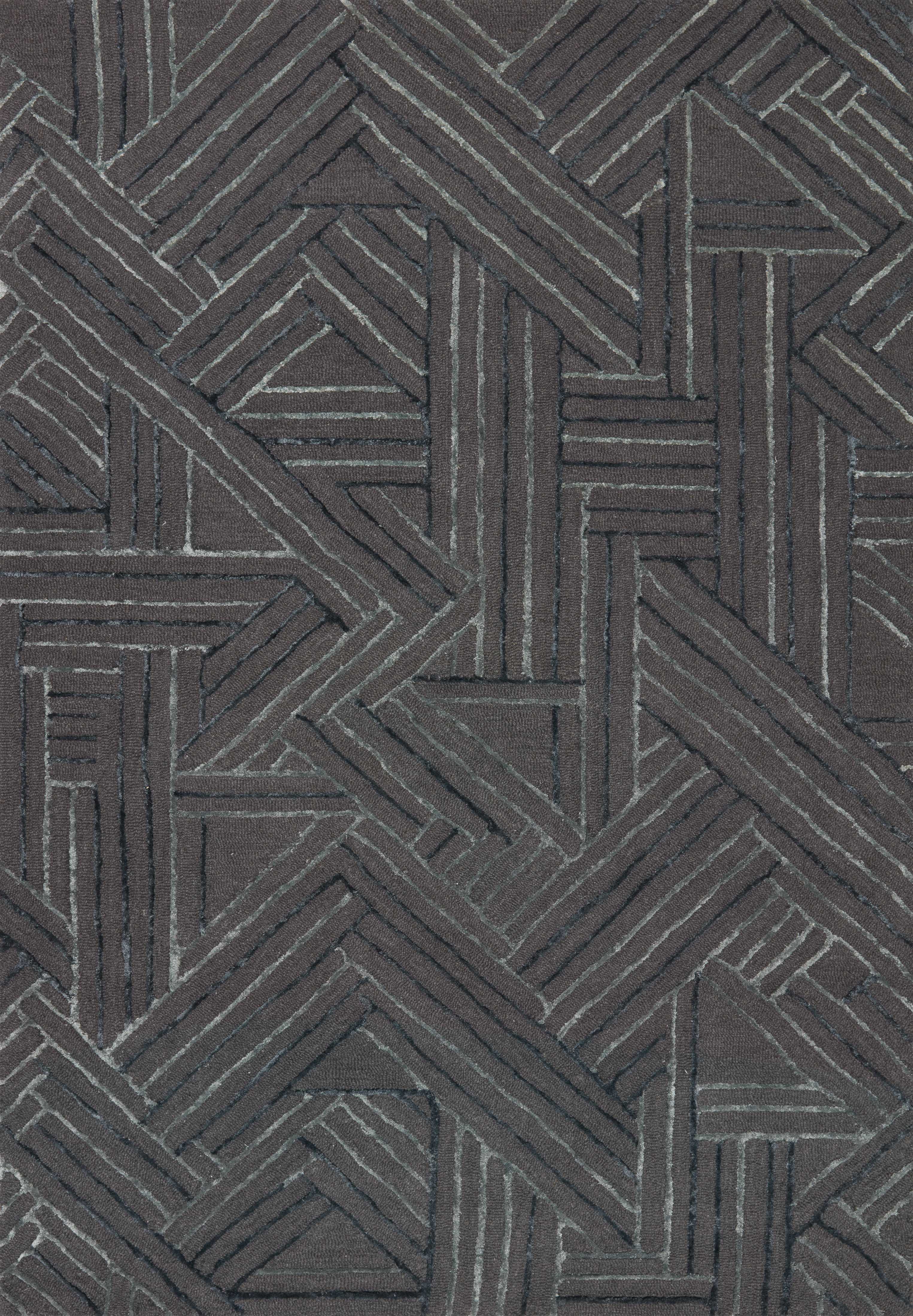 Loloi Rugs Verve Collection Rug in Graphite, Ocean - 7'9