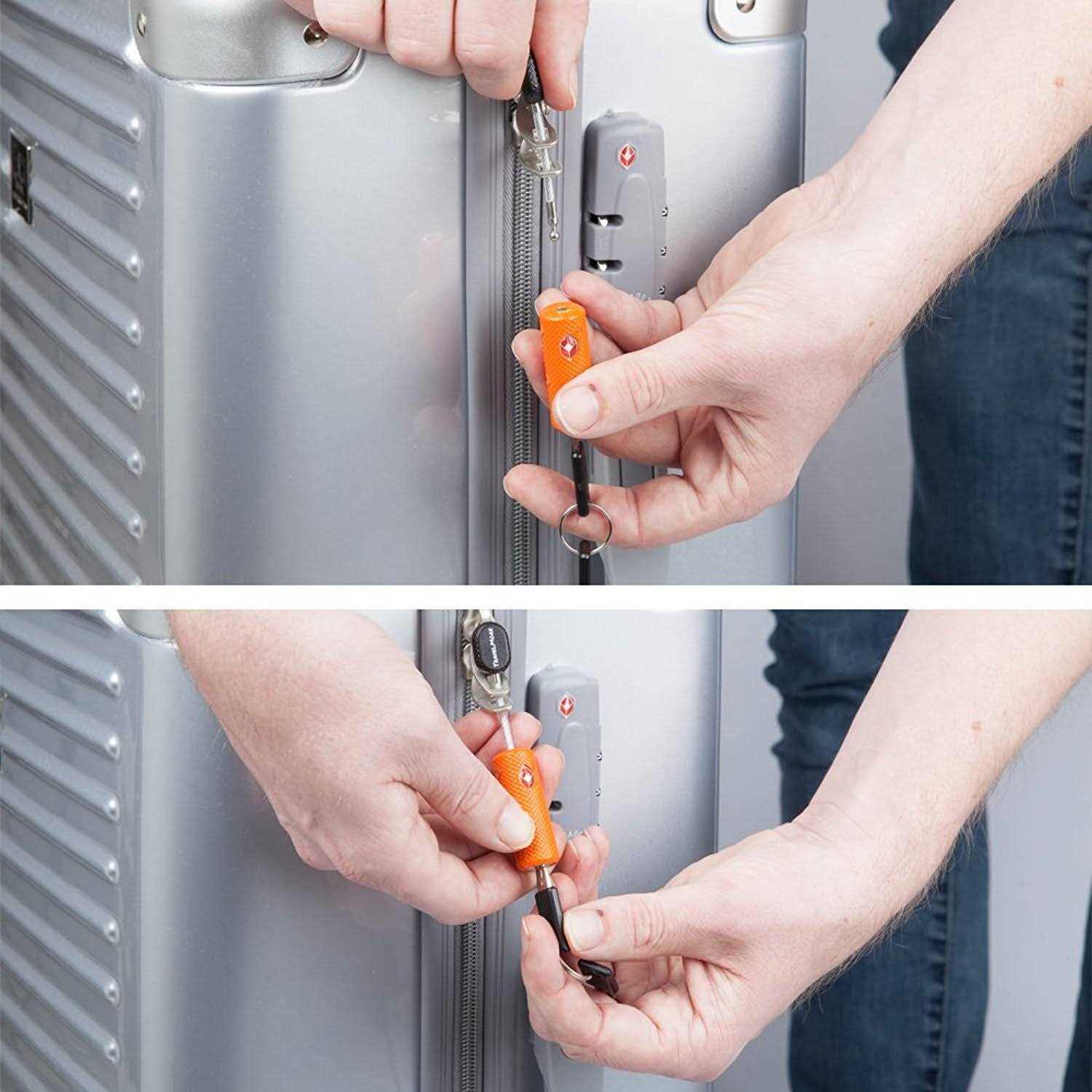 TSA Approved Luggage Locks with Keys for Travel – Flexible Ultra Secure Mini Key Padlock & Metal Zinc Alloy Material - Inhomebuy