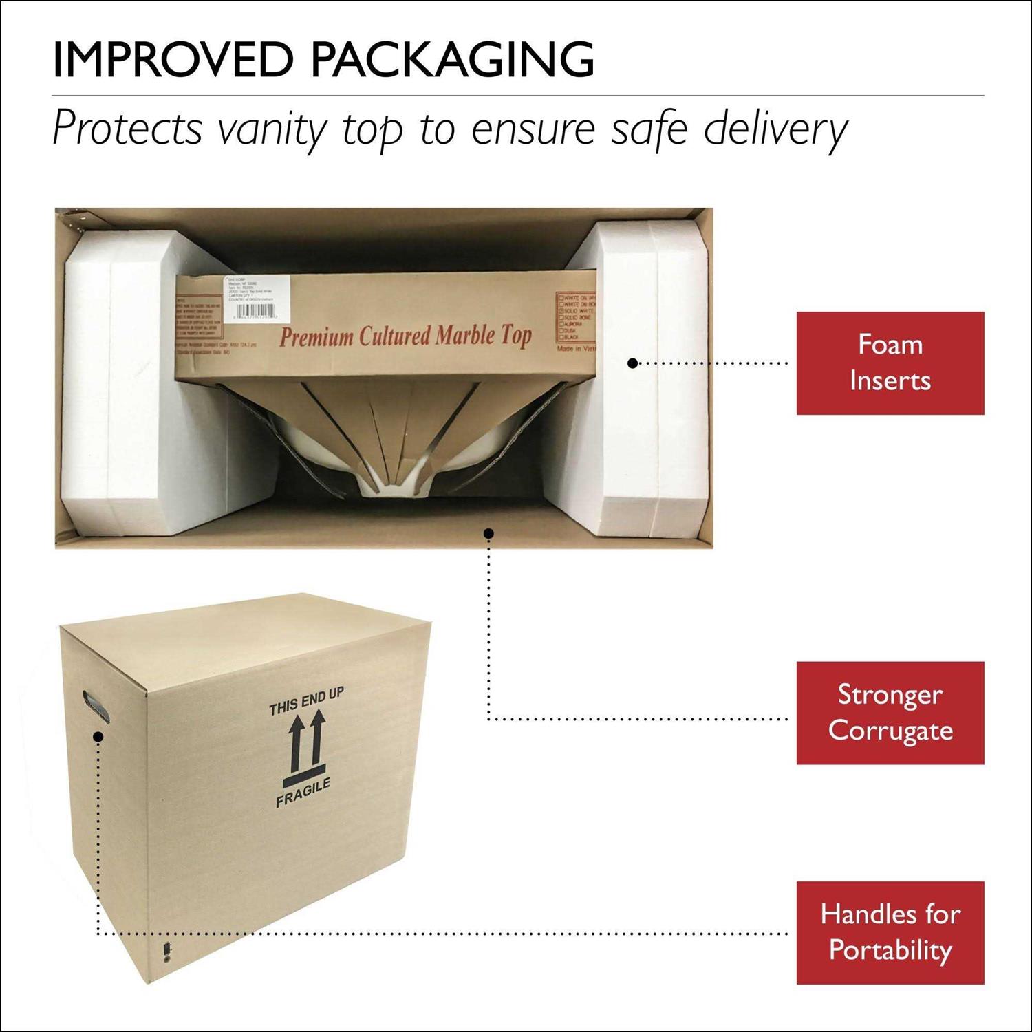 Design House Cultured Marble Vanity Top - Inhomebuy