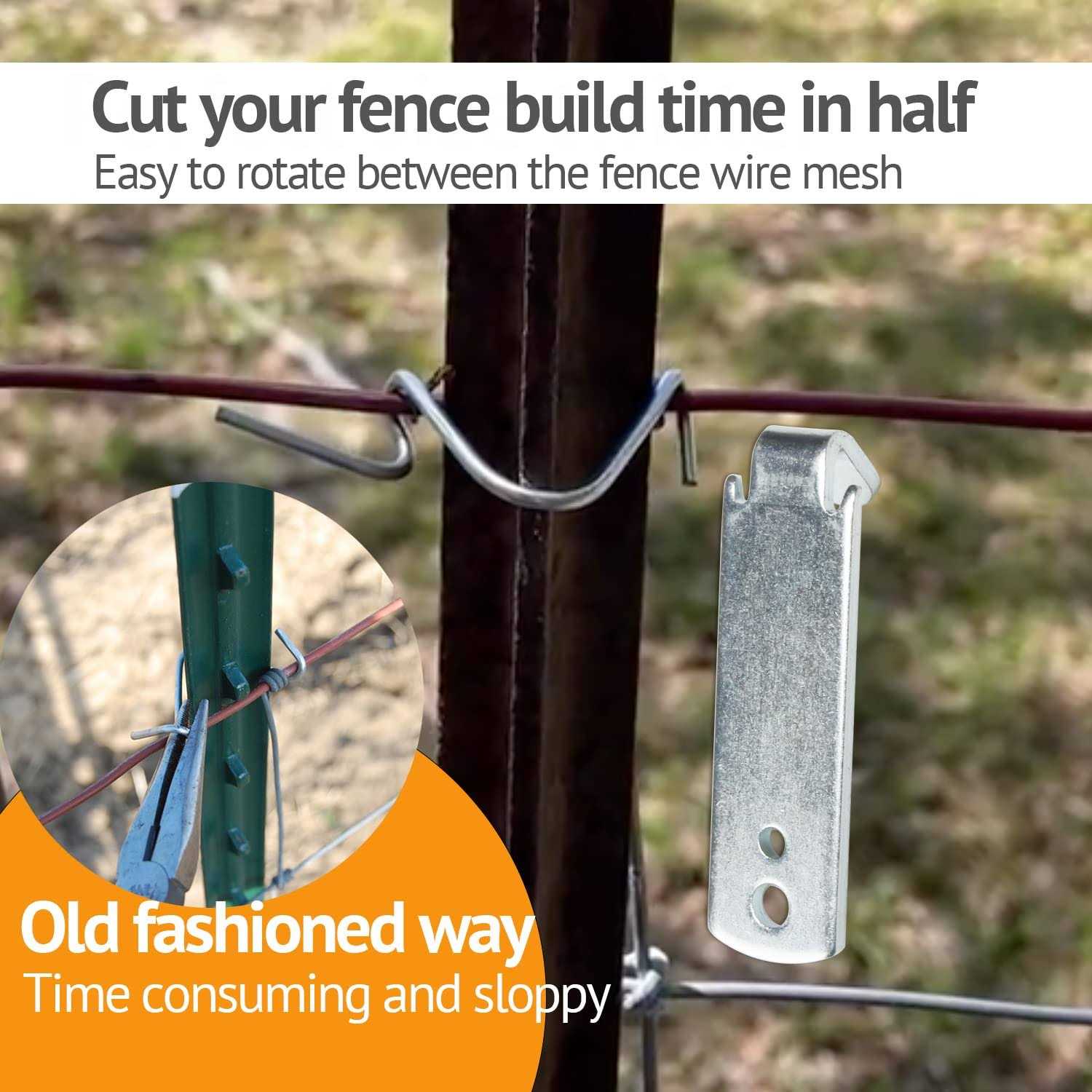 Seiria Fence Wire Twister For T Post Clips Time Saver Barb Wire Fence Tools Easy To Use Strong Enough To Twist Any Fencing Wire - Inhomebuy