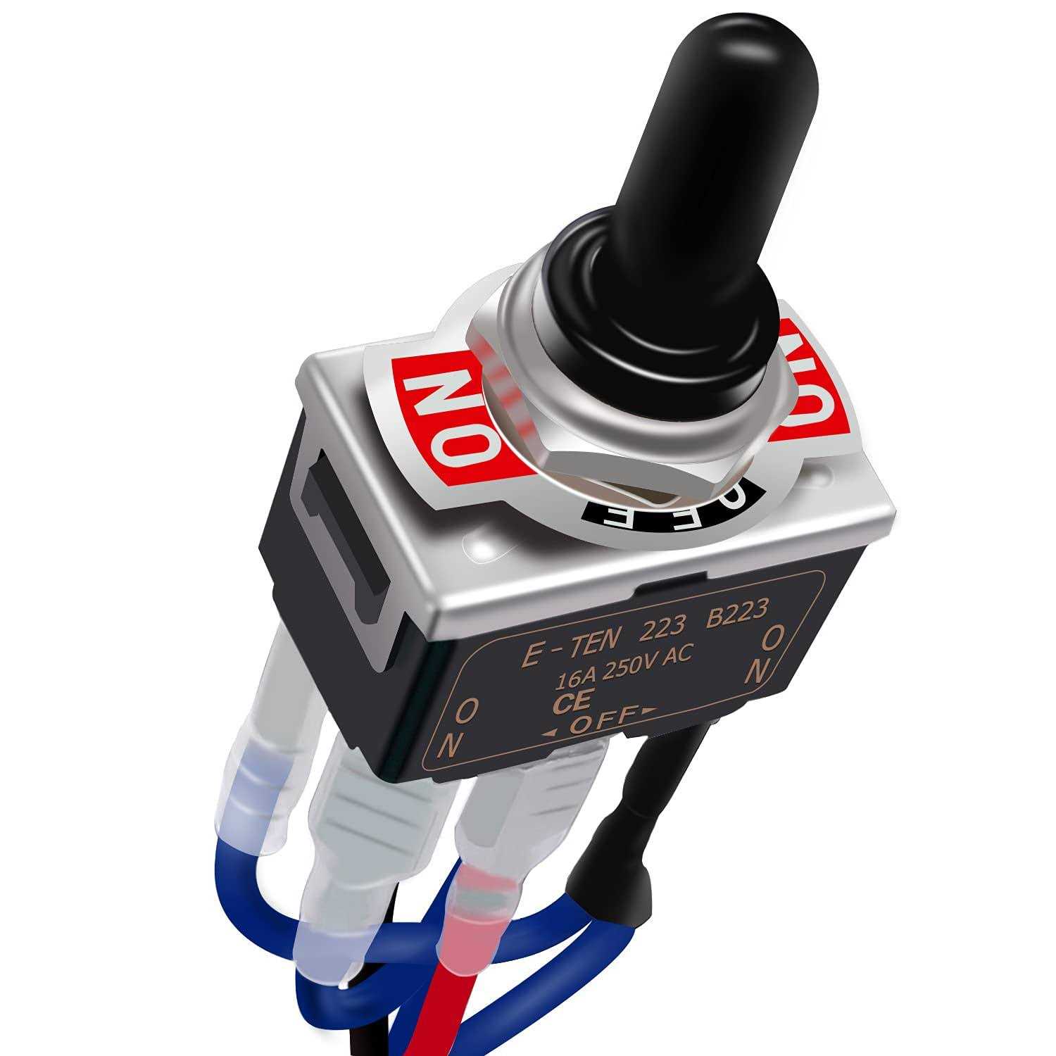 TWTADE Momentary Polarity Reverse Switch DC 12V 10A Motor Control 6 Pin 3 Position-Off - Inhomebuy