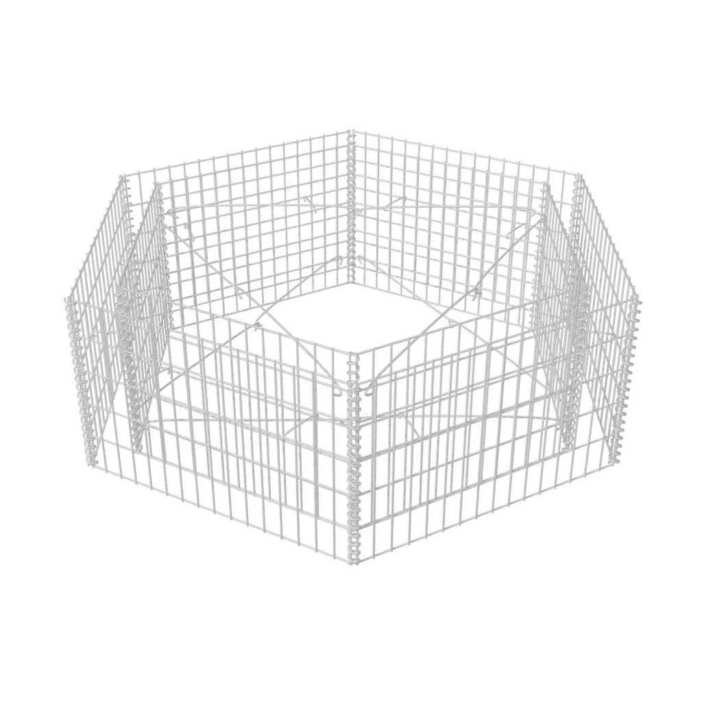 vidaXL Hexagonal Gabion Raised Bed - Inhomebuy