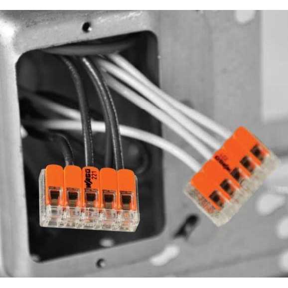 Wago 221 Series 3 Port Lever Wire Connector 3014062 - Inhomebuy