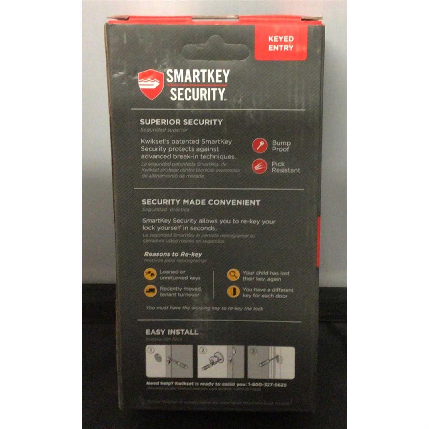 Kwikset Signature Downtown Single Cylinder Deadbolt SmartKey 92580-022 - Inhomebuy