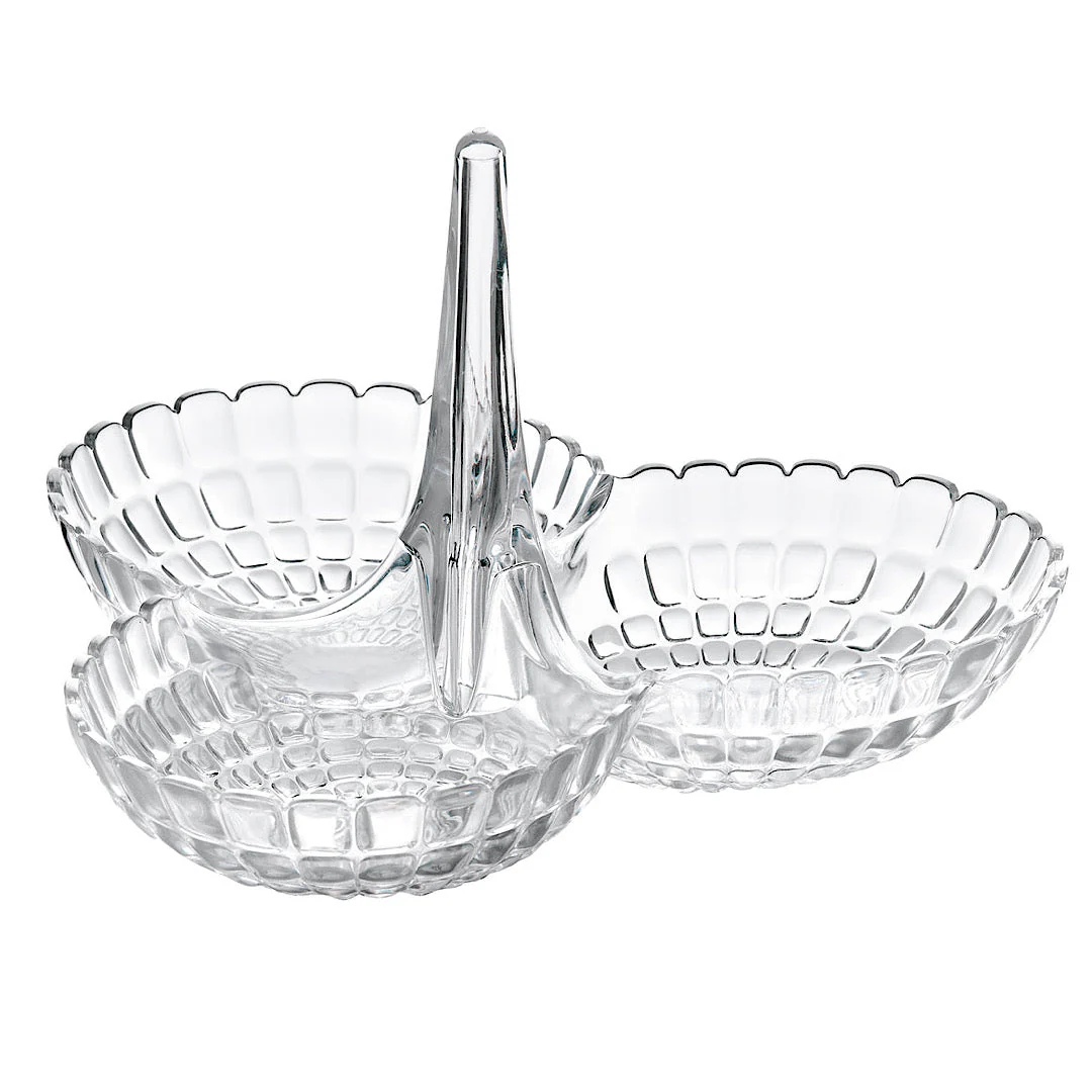 Hors d’oeuvres dish Tiffany Sky Grey - Inhomebuy