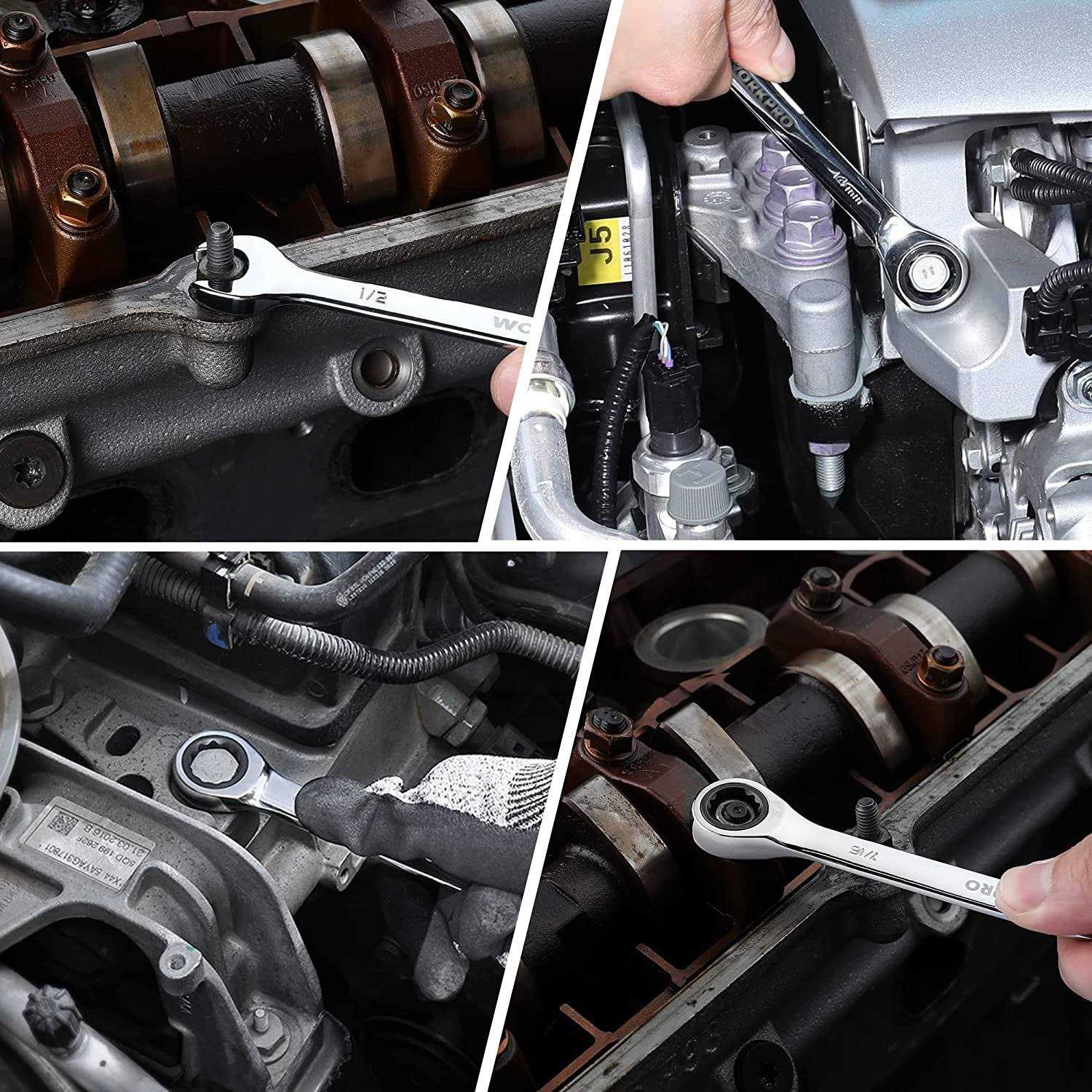 WORKPRO 22-Piece Ratcheting Combination Wrench Set 72 Teeth - Inhomebuy