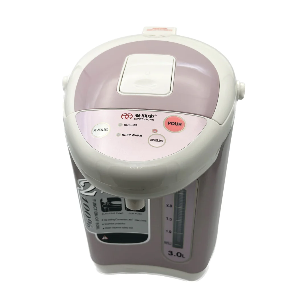 Sunpentown Hot Water Pot: 3.0L, pink | SP-3000 - Inhomebuy