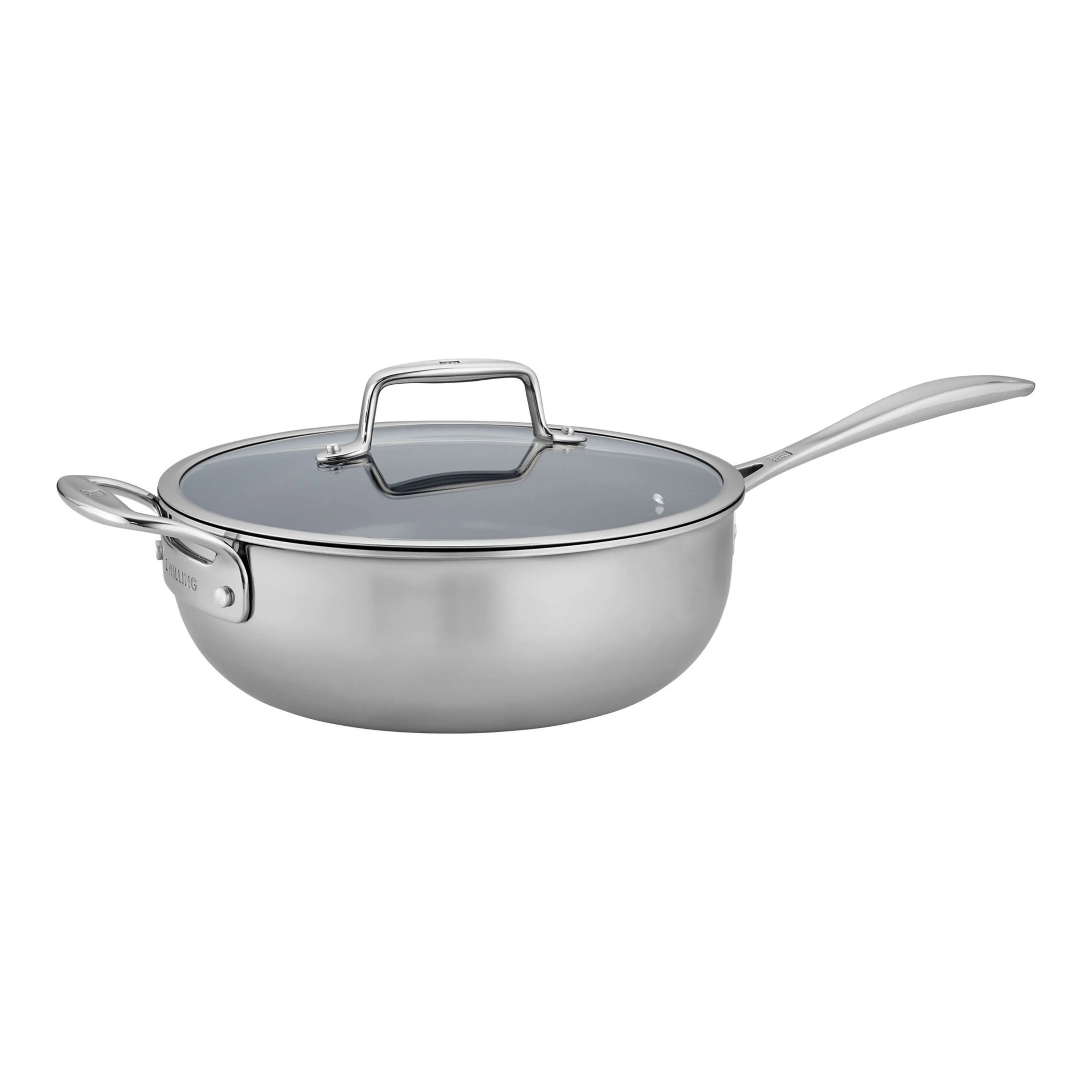 ZWILLING 4.5 Qt. Stainless Steel Ceramic Non-Stick Perfect Pan, Clad CFX Series - Inhomebuy