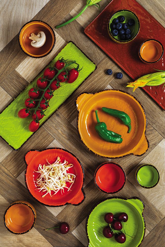 Vulcania Rect.Plate 30x10cm Green - Inhomebuy