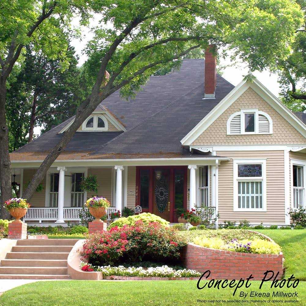 Ekena Millwork 23 3/4W x 11 7/8H x 3/4P Shipboard Boat Wood Mosaic Wall Tile - Inhomebuy