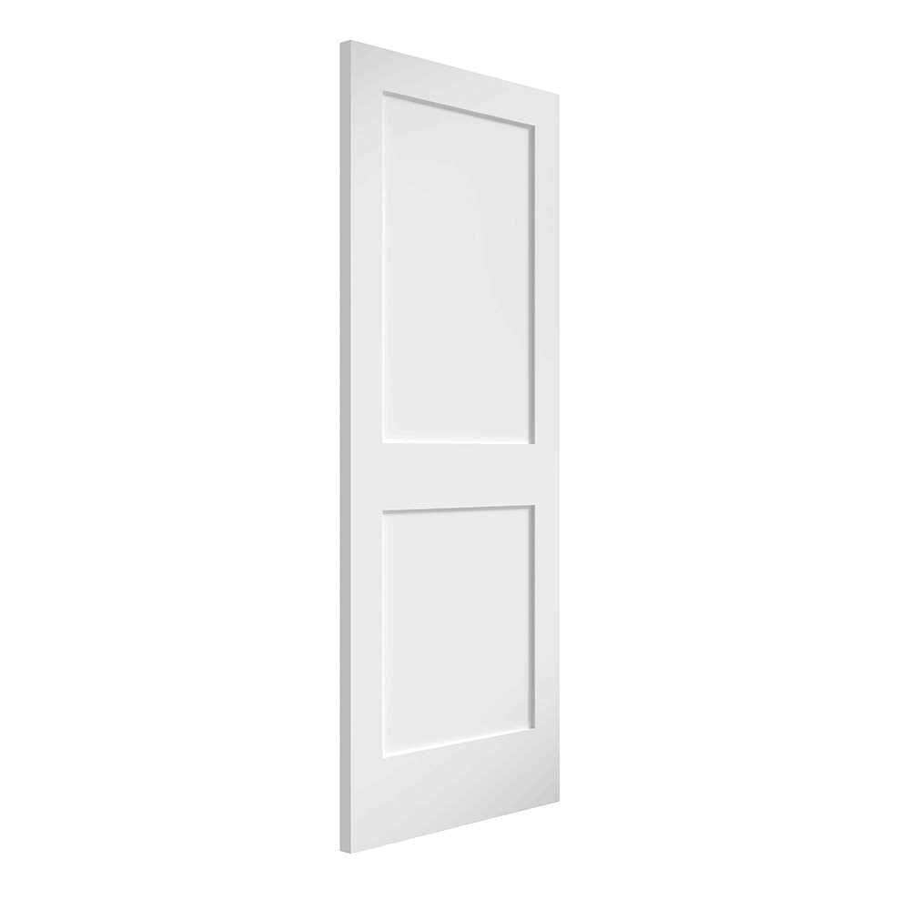 EightDoors 28-in x 80-in White 1-panel Square Frosted Glass Solid Core Primed Pine Wood Slab Door 50388014802835FRSH - Inhomebuy