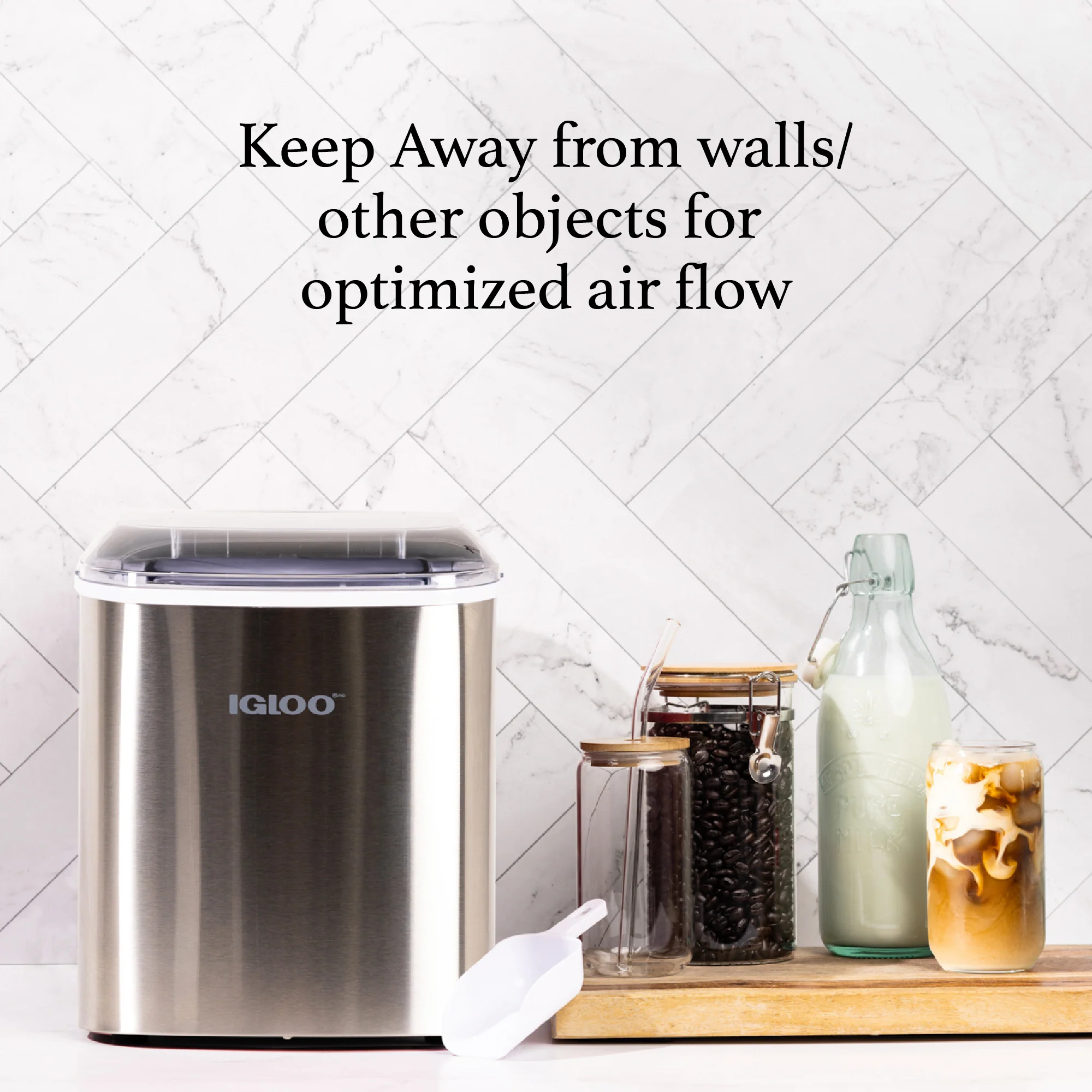 IGLOO® 26-Pound Automatic Portable Countertop Ice Maker Machine - Stainless Steel - Inhomebuy