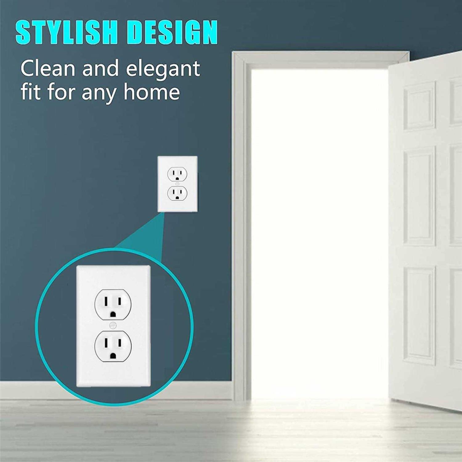 Outlet Covers Safety Electrical Plug Covers by HAWATOUR - Inhomebuy