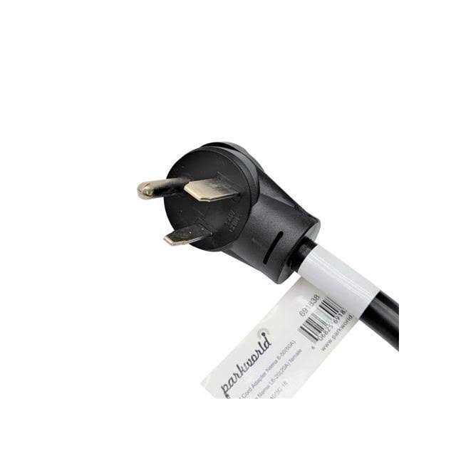 Parkworld 691753 Household Regular 15A Plug 5-15p to L5-30r Generator 3-Prong 30 AMP Locking Female - Inhomebuy