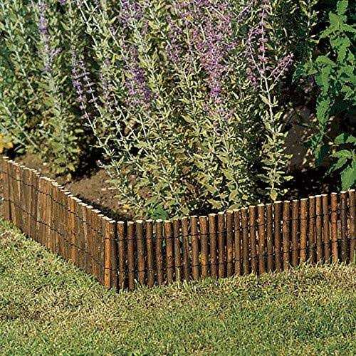 Master Garden Products 2 ft. H x 14 ft. L Reed Wood Fence Woven with Black Nylon Coated Wire - Inhomebuy