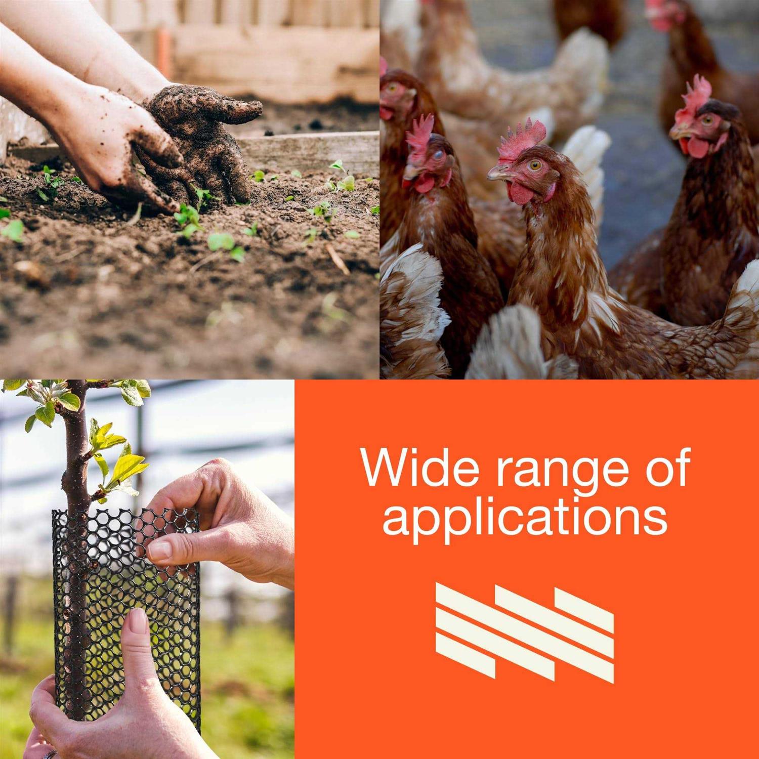 Maporch Upgraded 157in X 10ft Green Plastic Chicken Wire Fence Mesh - Inhomebuy