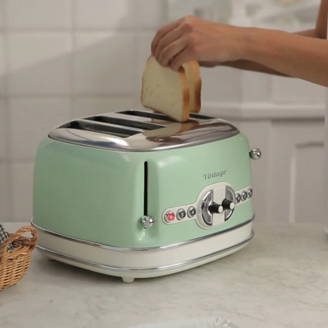 Vintage Toaster 4S 1600W Green - Inhomebuy