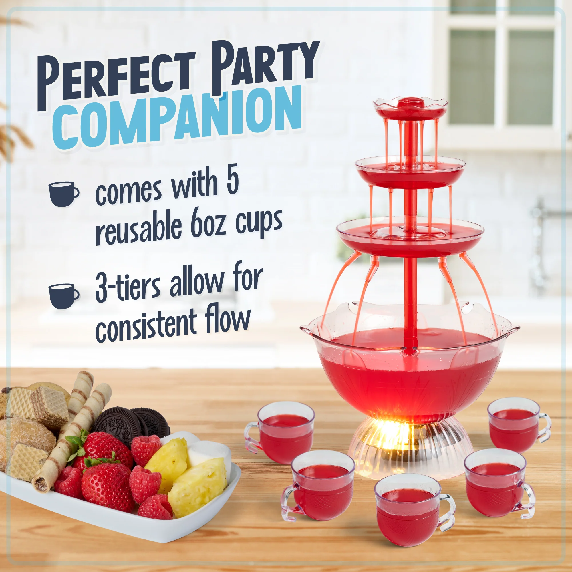 Lighted Party Fountain - Inhomebuy