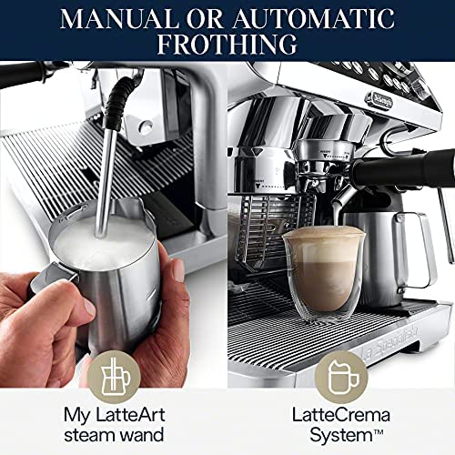 DeLonghi La Specialista Maestro Espresso Maker: 1450W with LatteCrema automatic milk frother, s/s | EC9665M - Inhomebuy