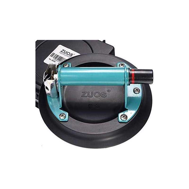 Zuos 8 Glass Suction Cup for Granite & Glass Lifting, Vacuum Suction Cup Vacuum Glass Lifter with Metal Handle and Abs Pump - Inhomebuy
