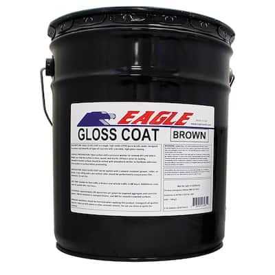 Eagle 5 gal. Clear Coat High Gloss Oil-Based Acrylic Topping Over Solid Sealer ETC5 - Inhomebuy
