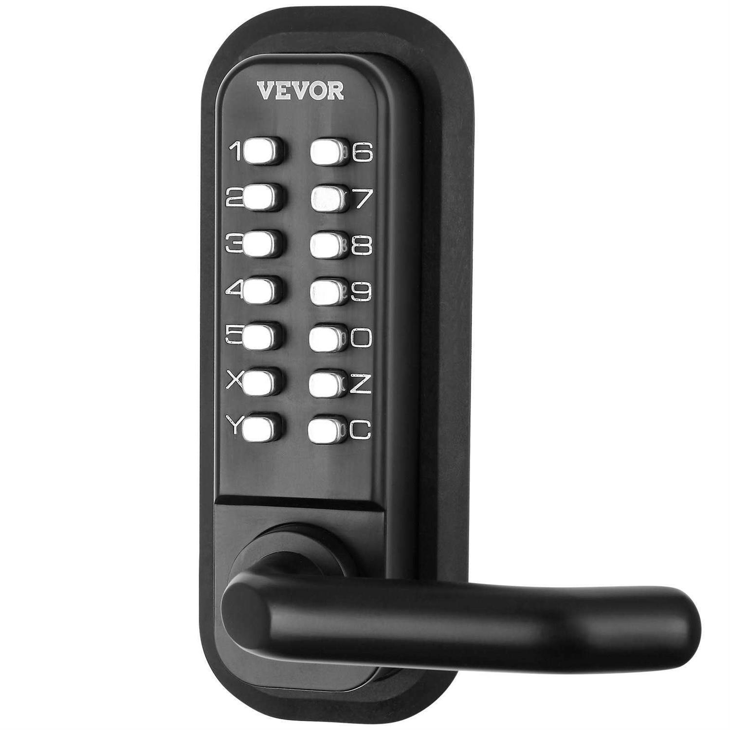 VEVOR Mechanical Keyless Entry Door Lock 14 Digit Keypad Water-proof Zinc Alloy - Inhomebuy
