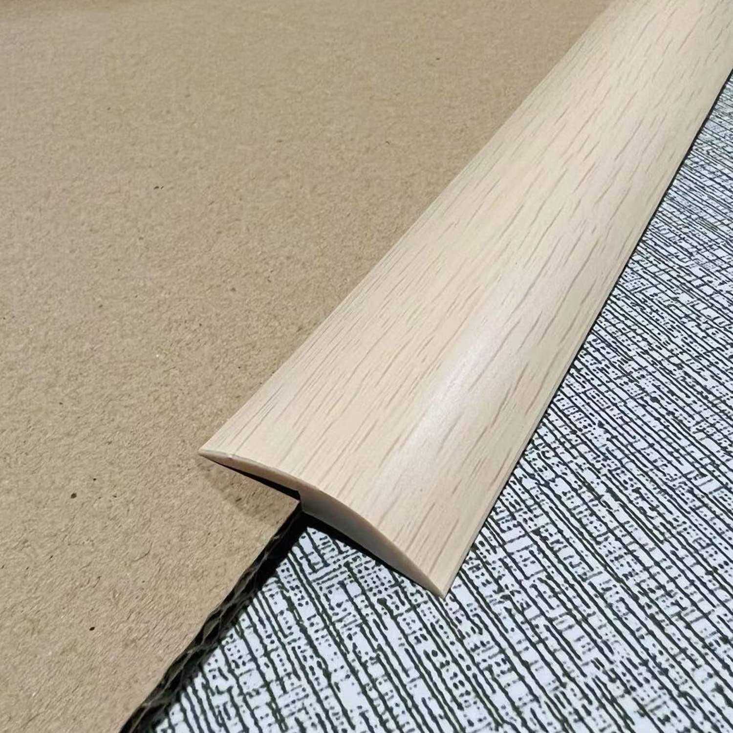 ZEYUE 6.56 FT PVC Carpet & Floor Edging Trim Strip-Threshold Transition Strips-Self Adhesive-Suitable for Threshold Transitions with a Height Less - Inhomebuy