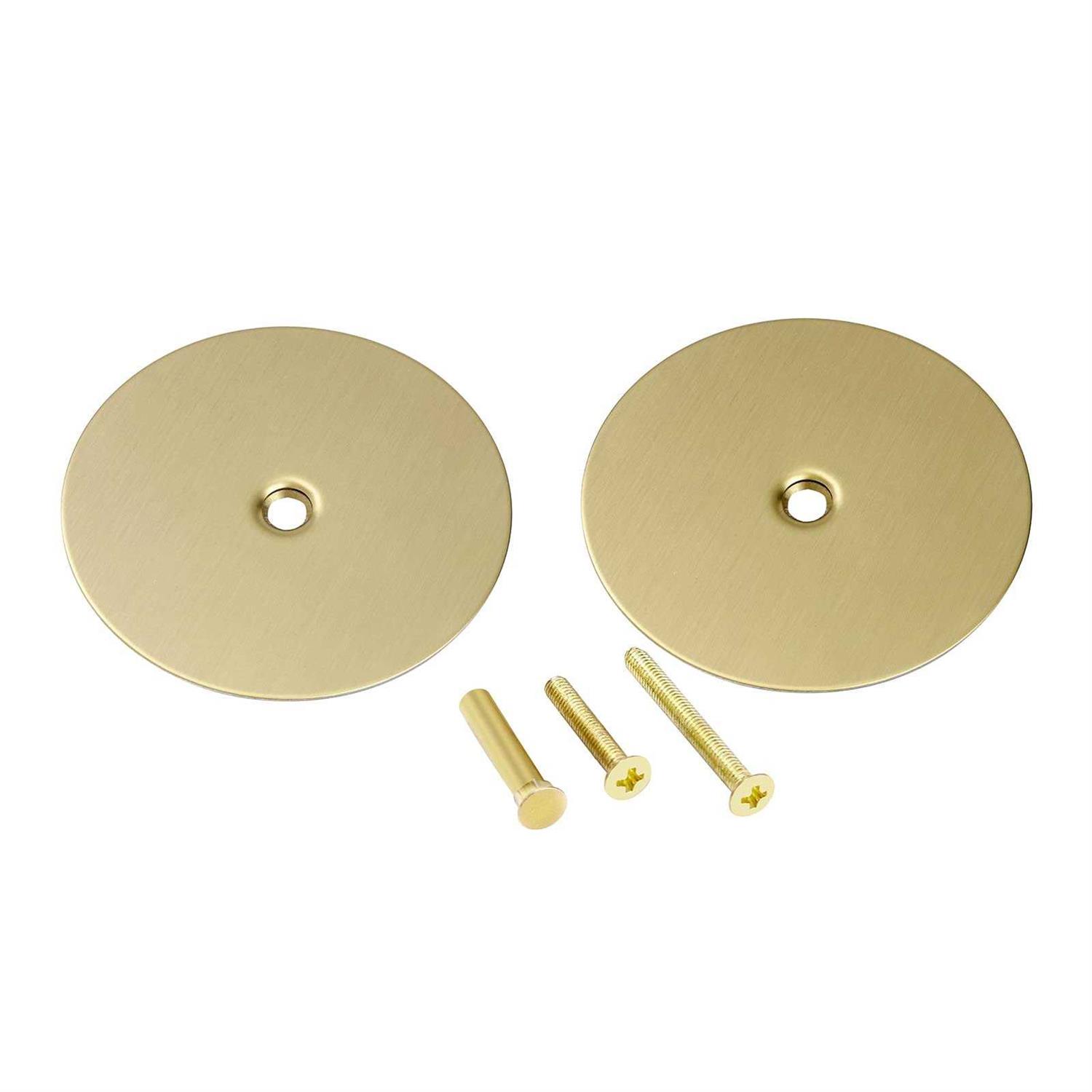NAUBEA 1 Pack Door Knob Hole Cover Plate 2 5/8 diameter round deadbolt Cover Plate - Inhomebuy