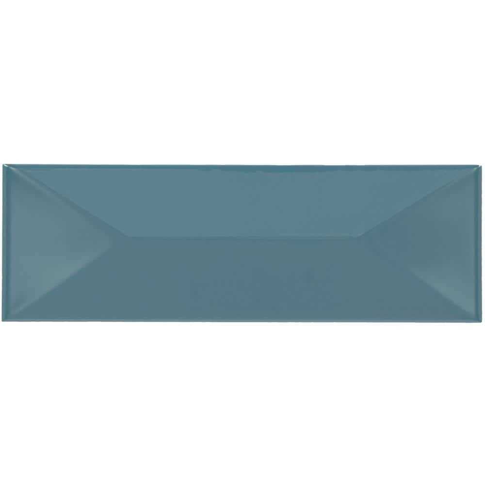 Daltile LuxeCraft Glossy 4-1/4 in. x 12-7/8 in. Glazed Ceramic Wave Crest Wall Tile - Inhomebuy