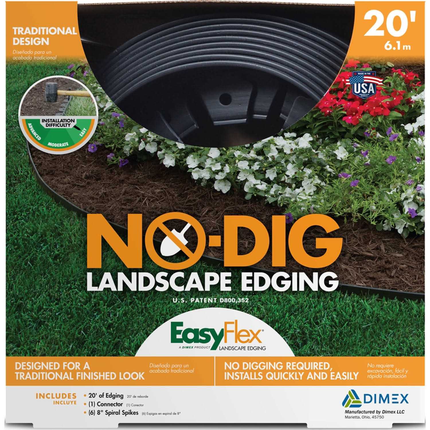 EasyFlex LandShark Pound-In Landscape Edging - Inhomebuy