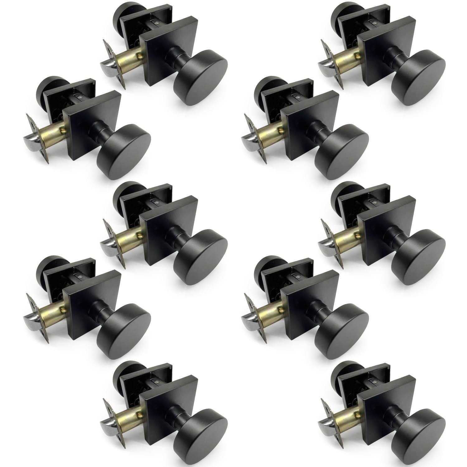 Villar Home Designs BP003NB Door Lever for Right and Left Handed Doors with Lockset Finish - Inhomebuy