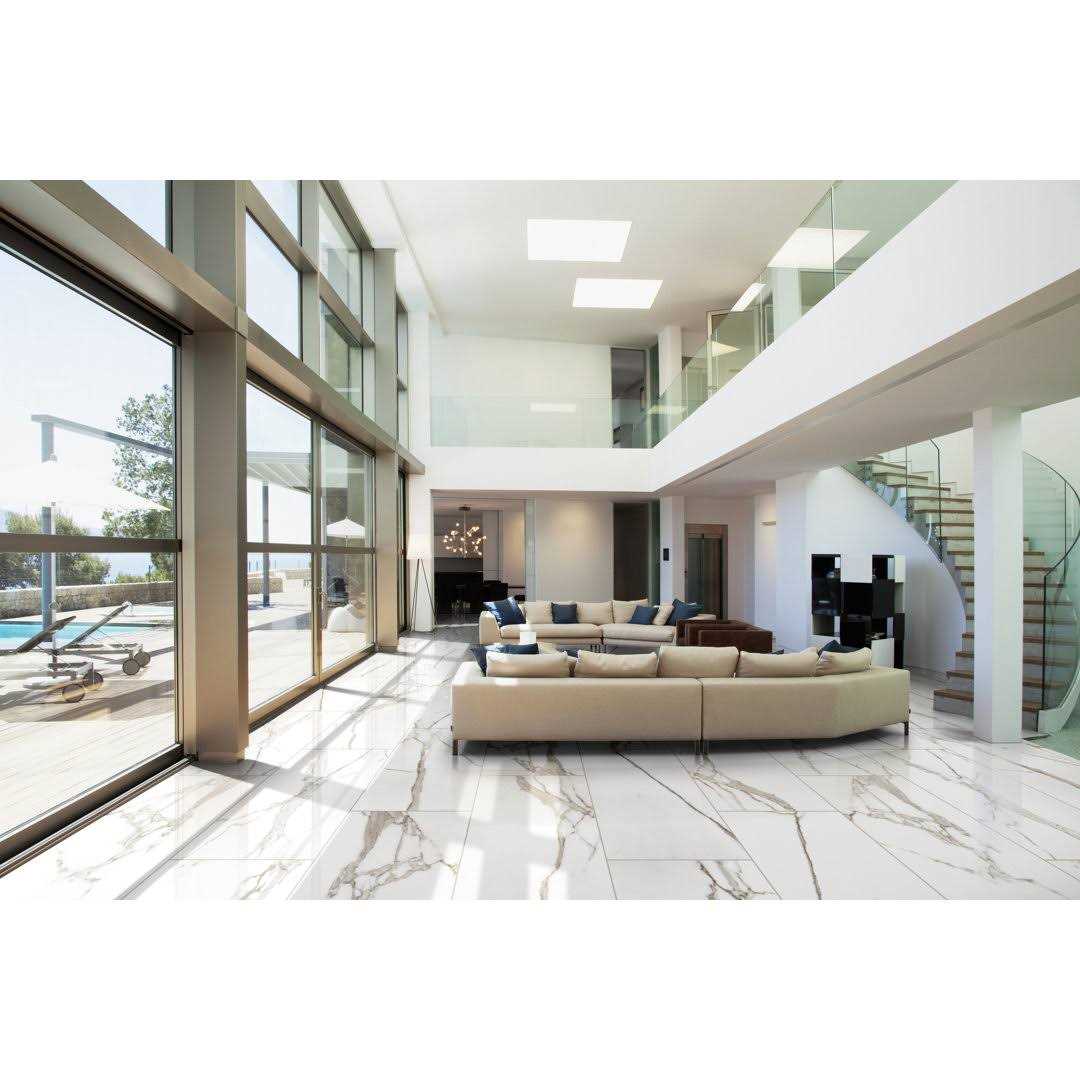 MSI Savoy Crema 24 in. x 48 in. Polished Porcelain Floor and Wall Tile - Inhomebuy