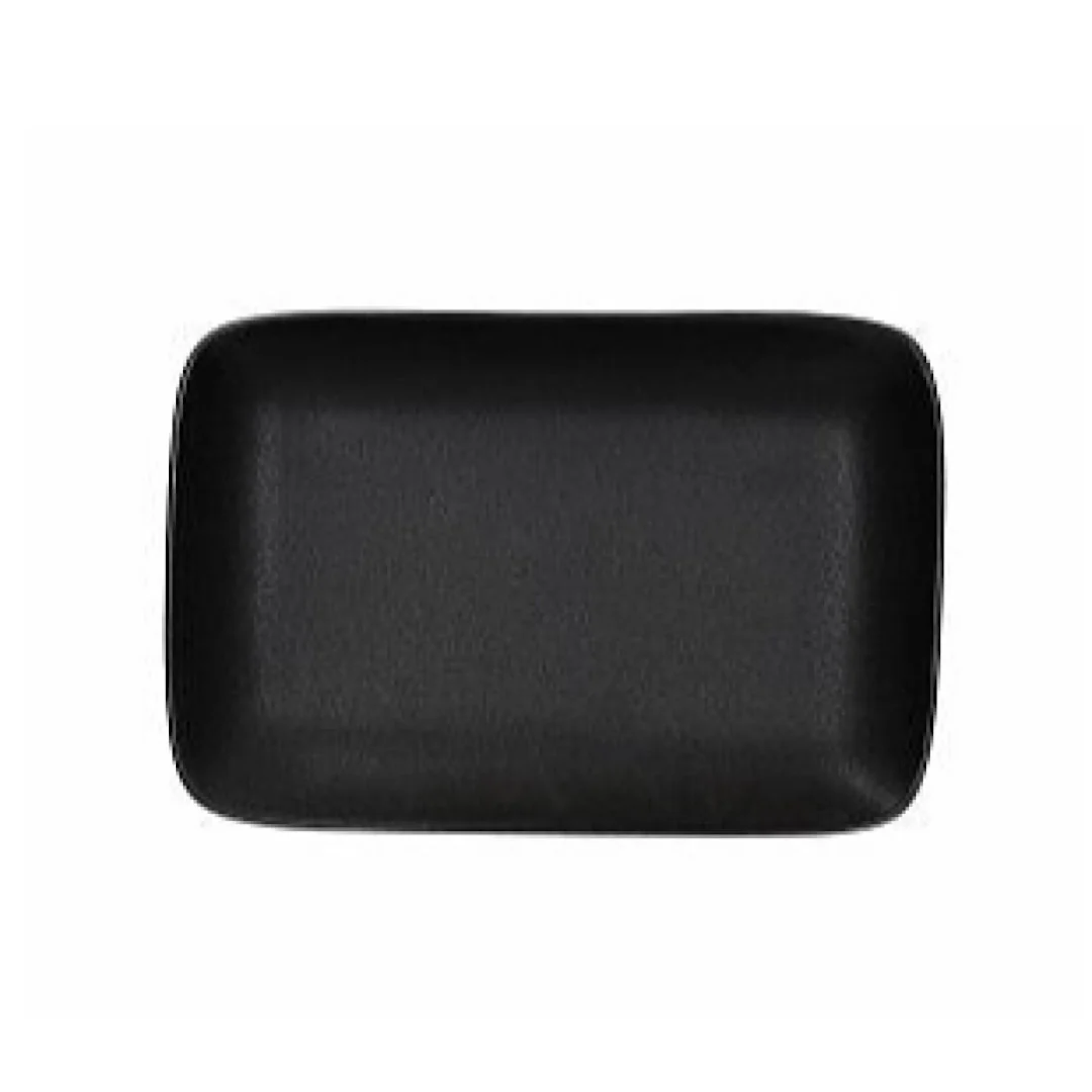 Deep Coup Rect.Plate 27.5x18.5cm Jap Black - Inhomebuy