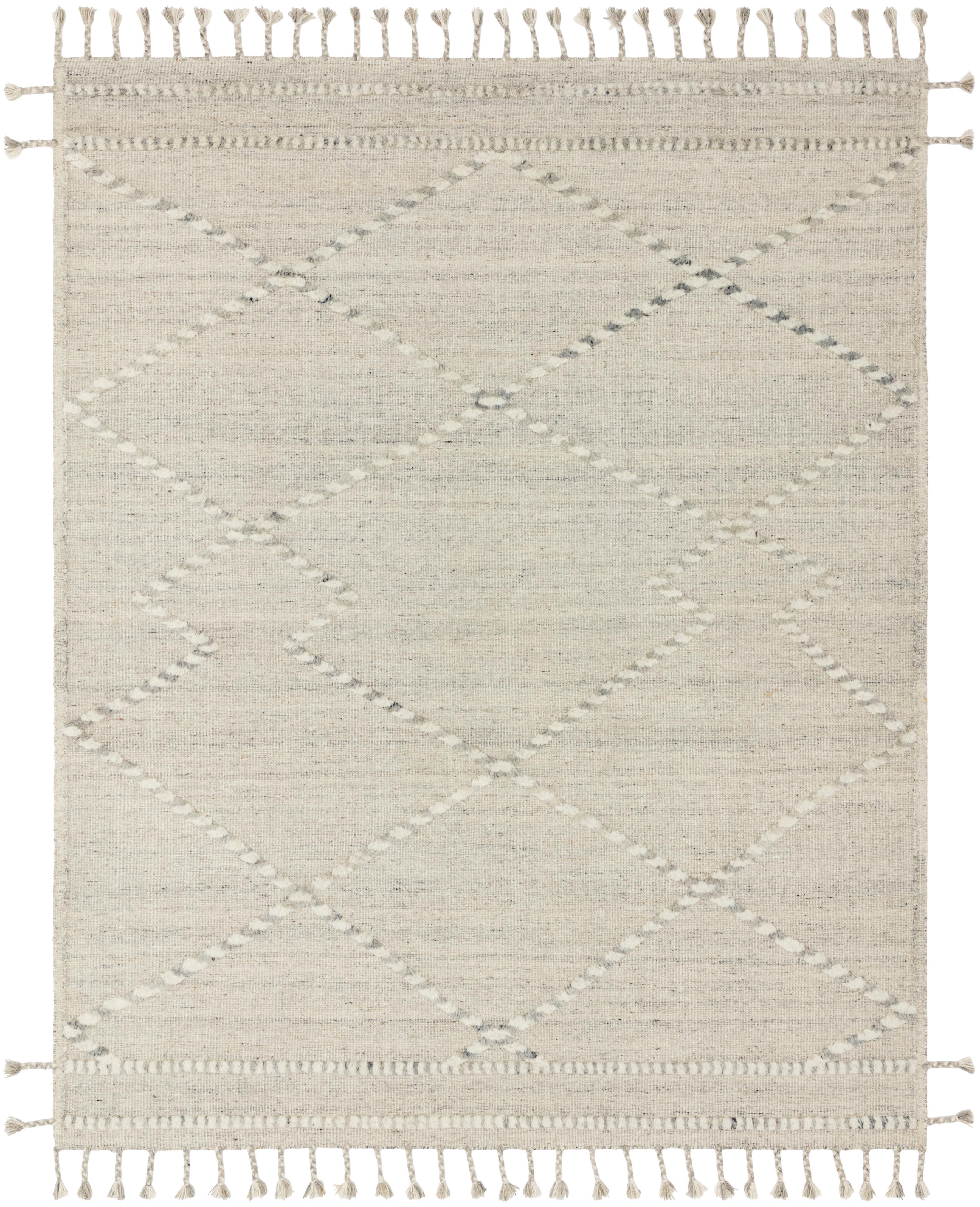 Loloi Rugs Iman Collection Rug in Ivory, Lt. Grey - 9'6