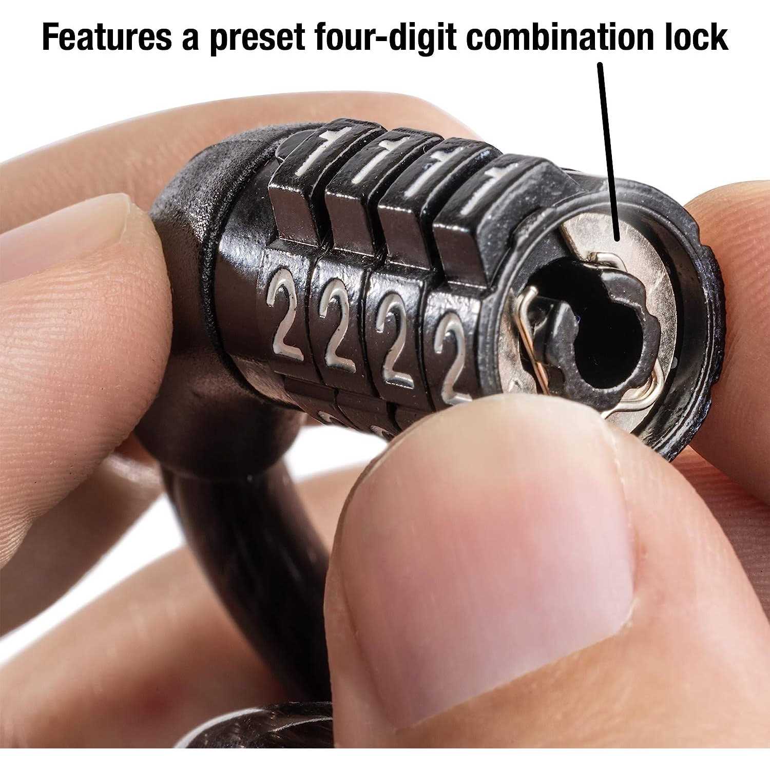 Master Lock 8143D Combination Cable Lock - Inhomebuy