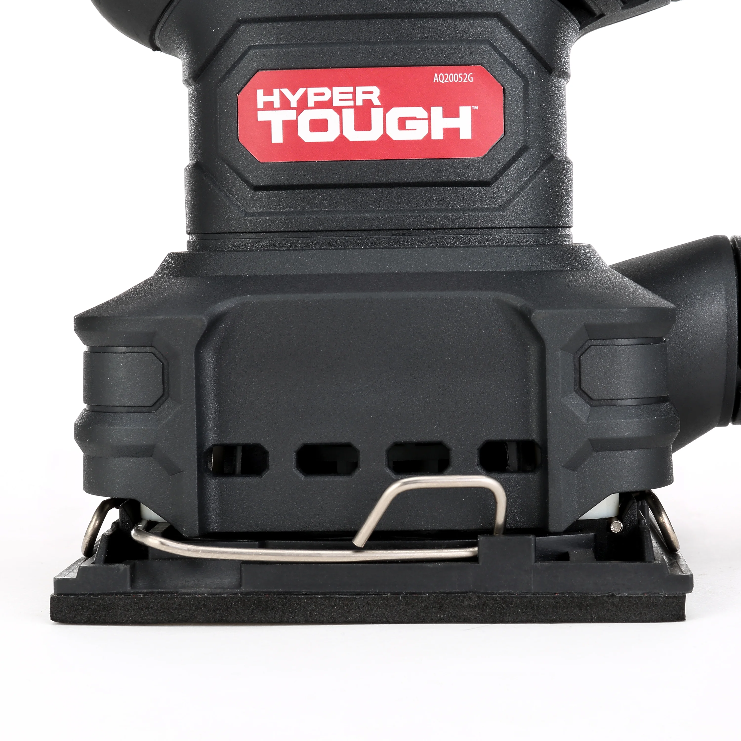 Hyper Tough 2 Amp Corded 1/4 Sheet Palm Sander with Dust Bag, Vacuum Hose Adapter, Punch Plate & 3 Sanding Sheets (60, 80 & 120 Grit) - Inhomebuy