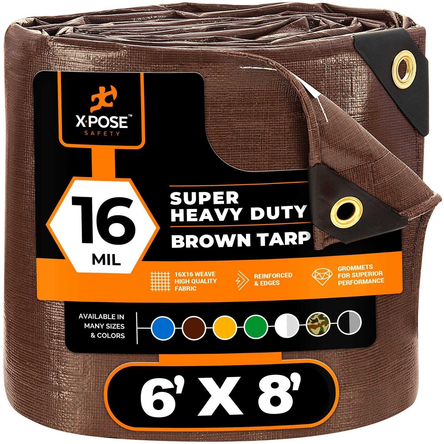 Xpose Safety Poly Tarp Multipurpose Protective Cover - Inhomebuy