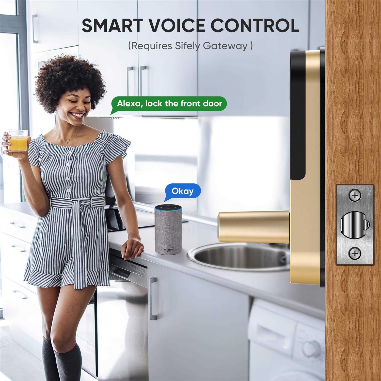 Sifely Keyless Entry Door Lock Keypad Door Lock - Inhomebuy