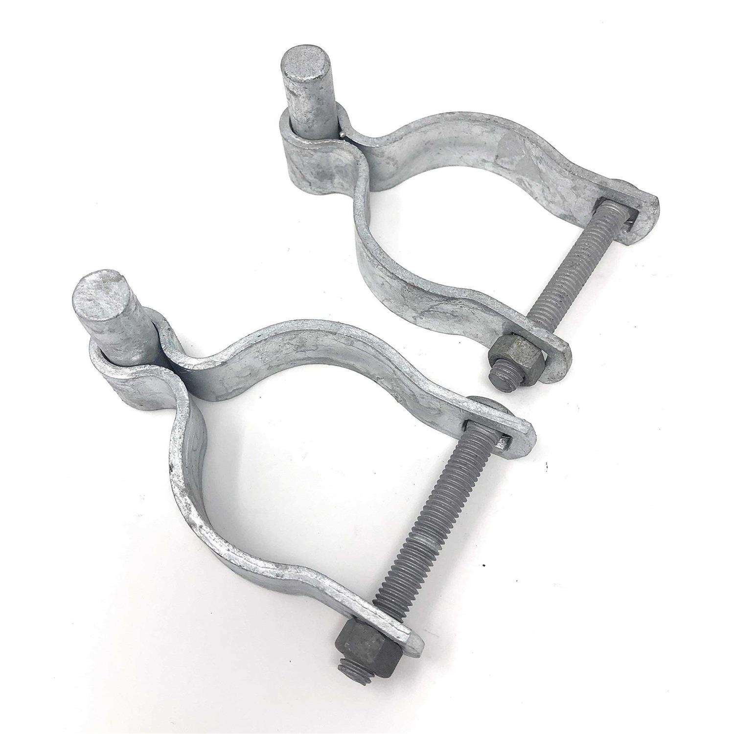 Pressed Steel Chain Link Fence Post Hinge w/Bolt - Inhomebuy