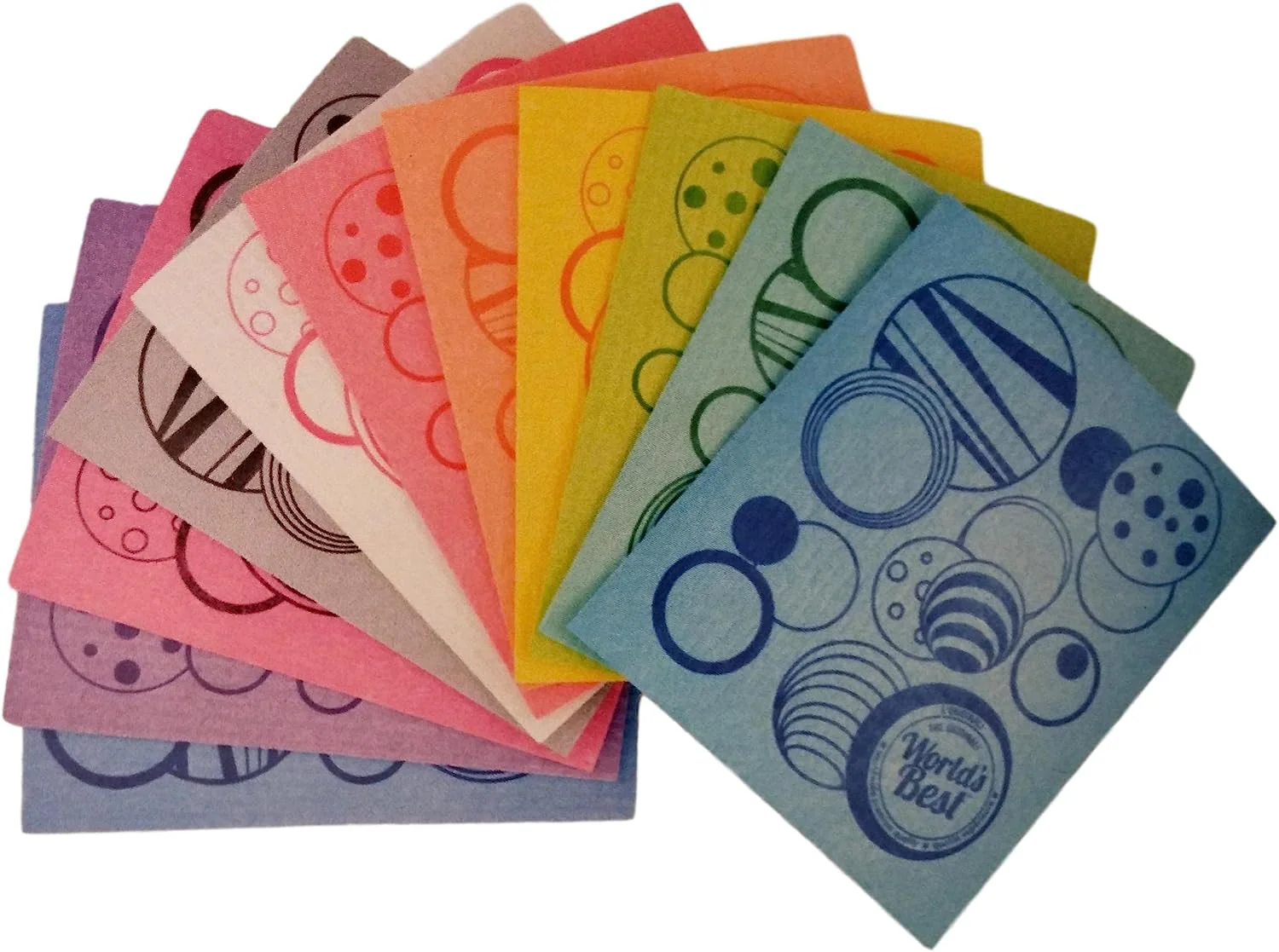 World's Best SWE-01DC Swedish Dishcloths 1-Pack (Assorted Design/Colour) - Inhomebuy