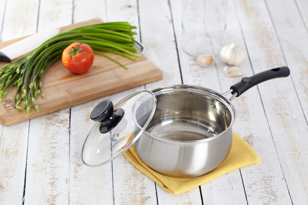 Charms Stainless-Steel Sauce Pan with Glass Lid |16JAC10| 16cm - Inhomebuy