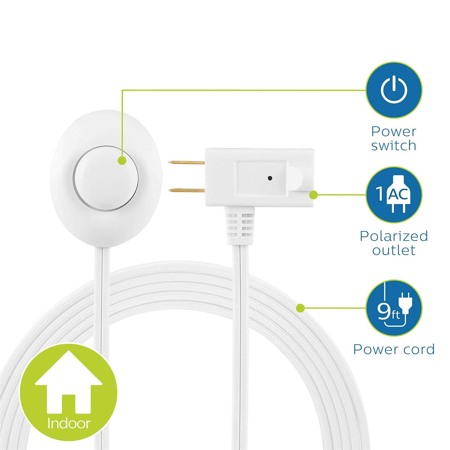 Philips Accessories Plug-in Footswitch 9 Ft Long Cord SPS1036BF/37 - Inhomebuy