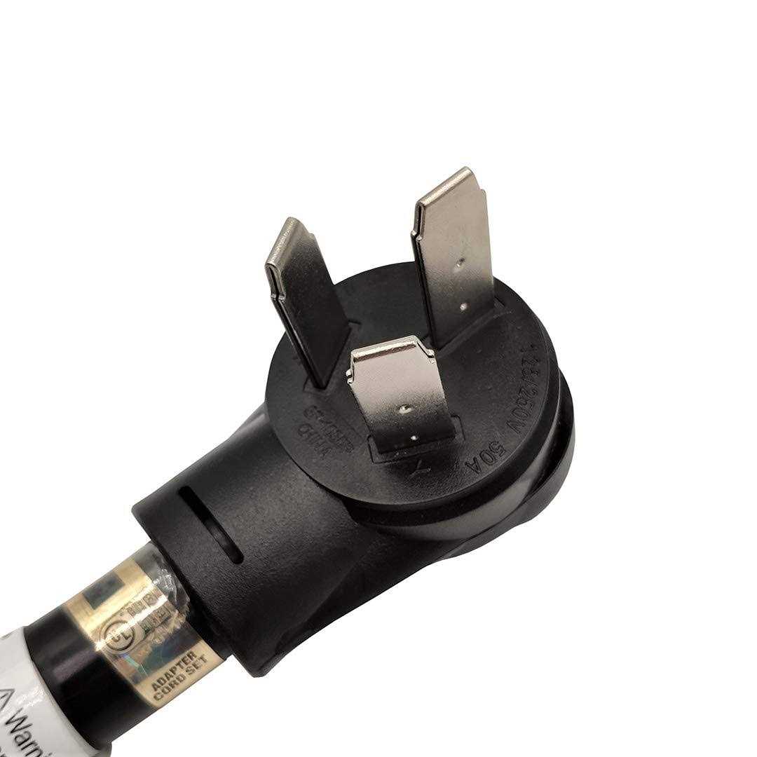 Parkworld 8/3 3-Wire RV/Generator/Range 50 Amp 4-Prong NEMA 14-50P Plug to 50 Amp Welder 3-Prong 6-50R Female Adapter Cord - Inhomebuy