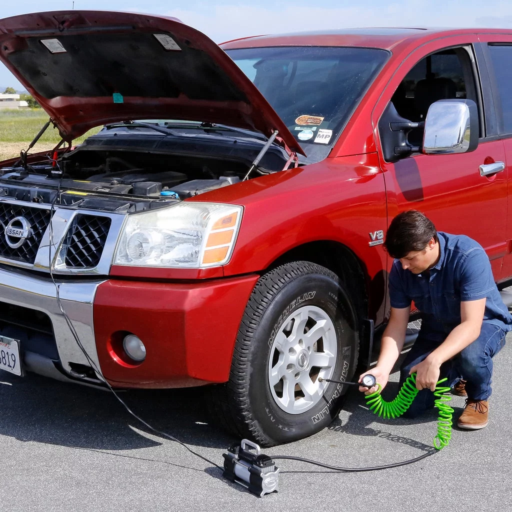 Heavy Duty 2X Pro Power Tire Inflator/Compressor - 40026 - Inhomebuy