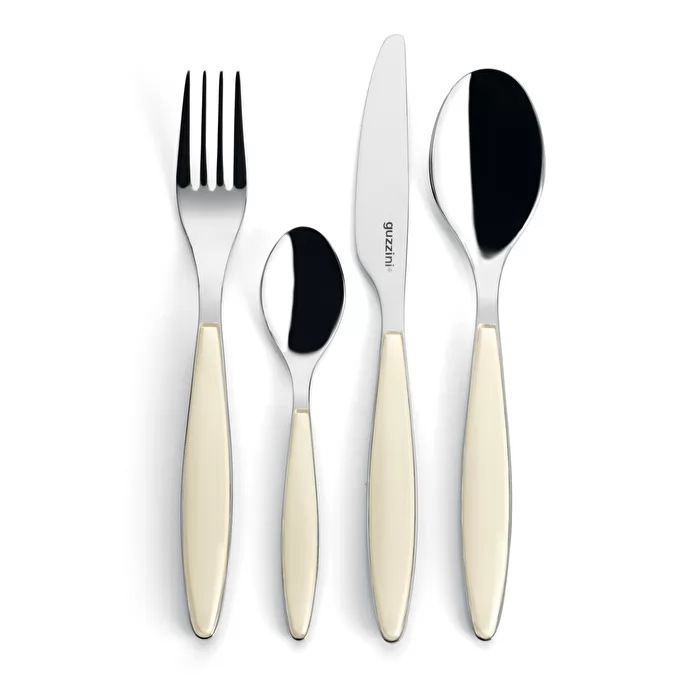 24-Piece Cutlery Set Feeling- Cream - Inhomebuy