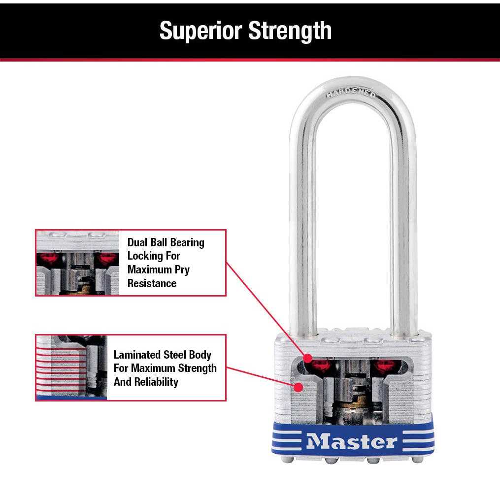 Master Lock Keyed Padlock, 15/16 Shackle - Inhomebuy