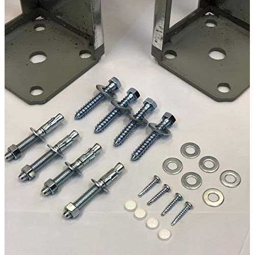 Homestead Fence Co Vinyl Fence Concrete/wood Post Mount Tower with Mounting Kit - Inhomebuy